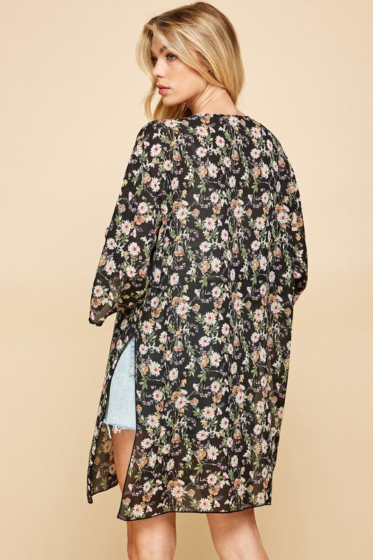 Floral Printed Kimono