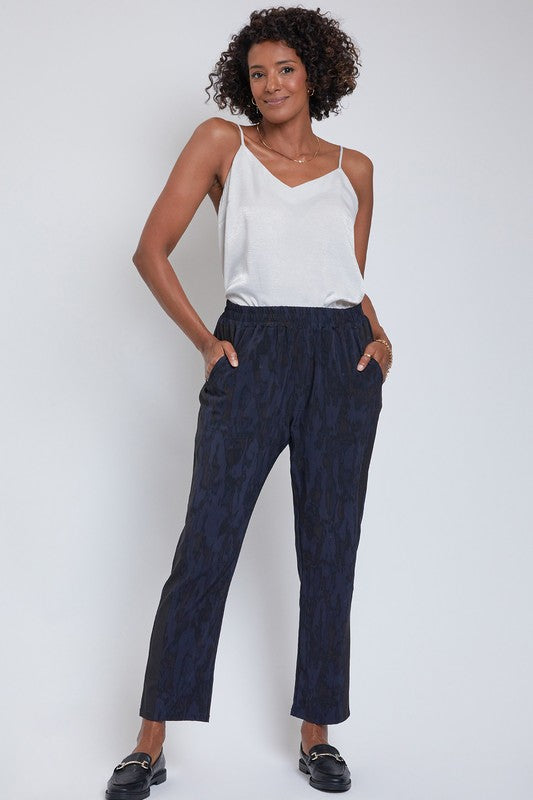 Black Elastic Waist Pants