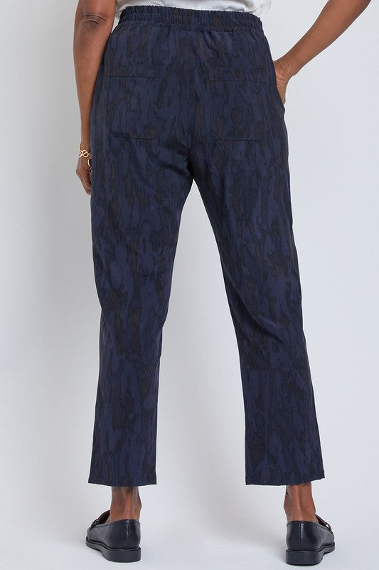 Black Elastic Waist Pants
