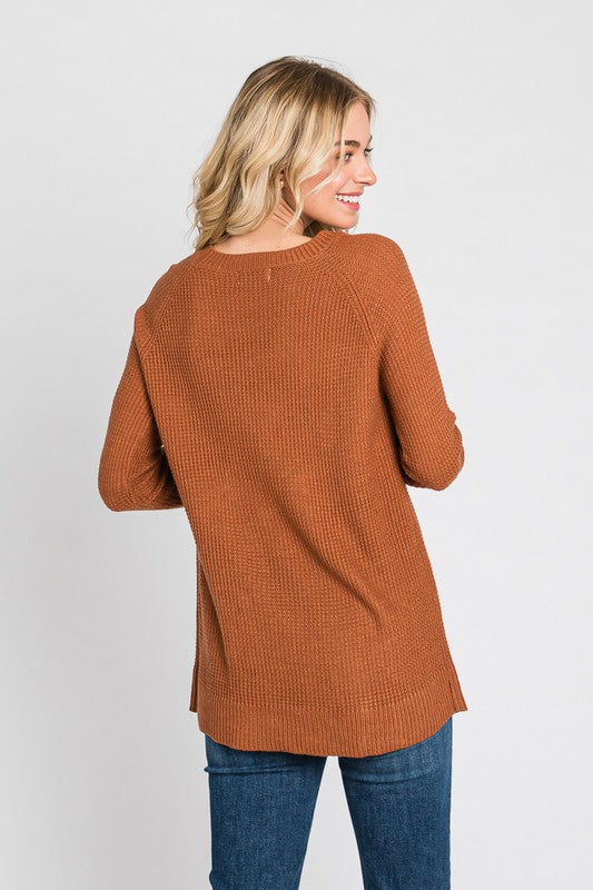 Mini Waffle Knit Sweater