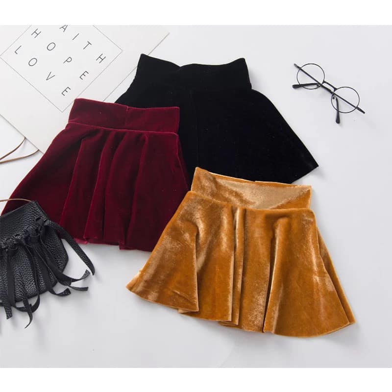 Kids Velour Flippy Skirt