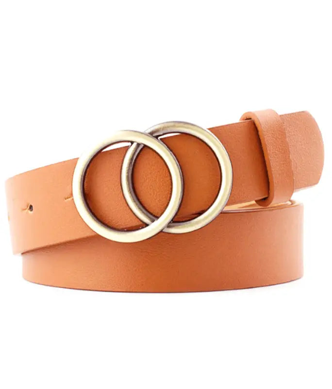 Matte Double Ring Belt