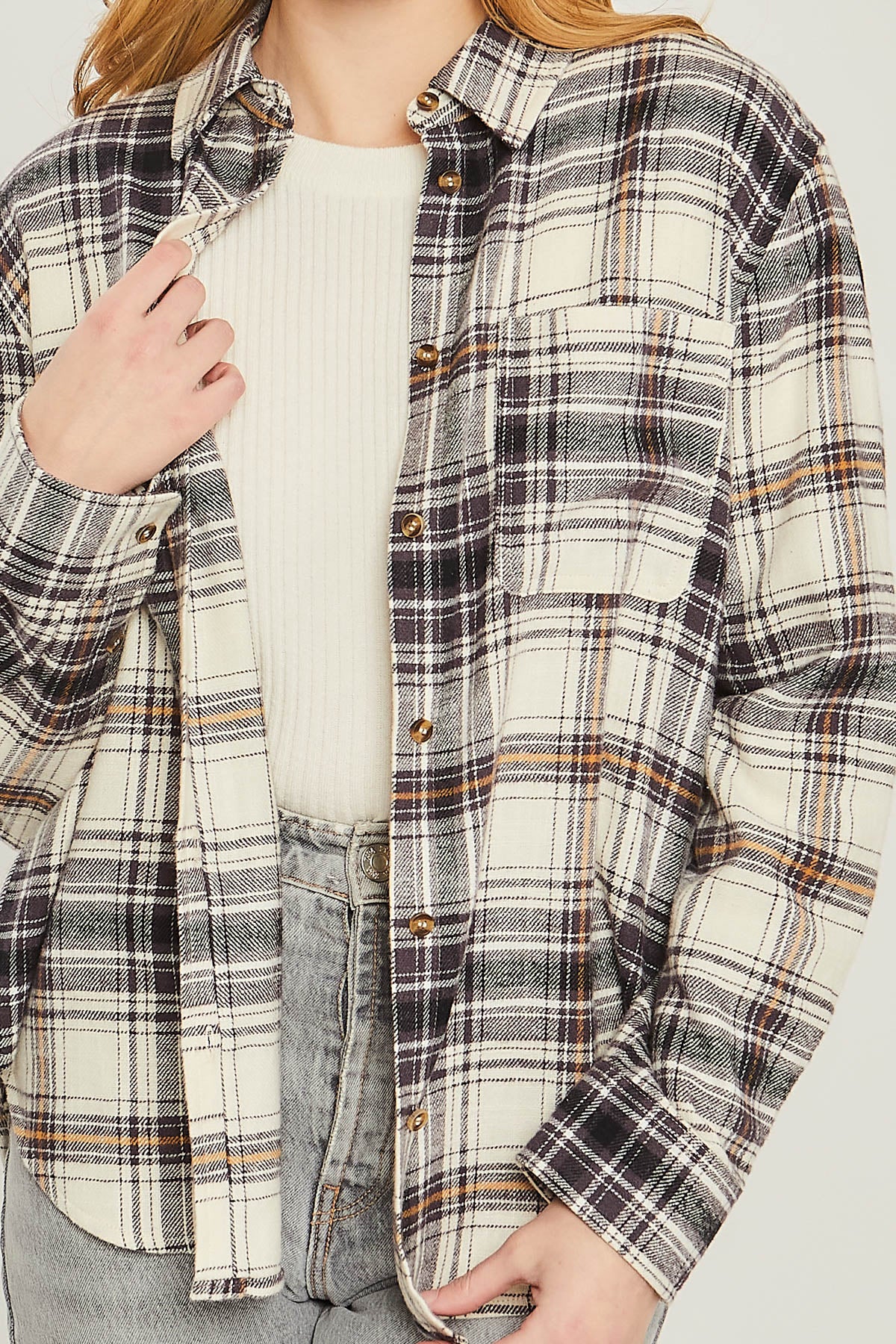 Plaid Flannel Button Up