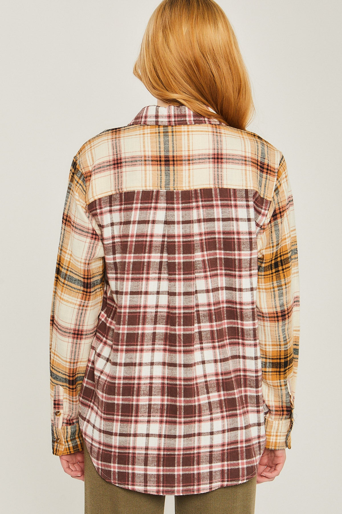 Oversized Multi Plaid Flannel