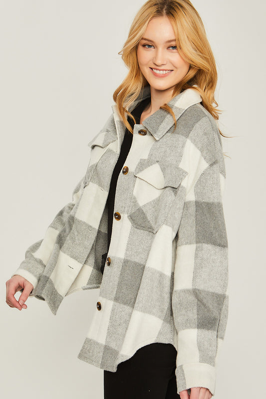 Buffalo Check Pocket Front Shacket