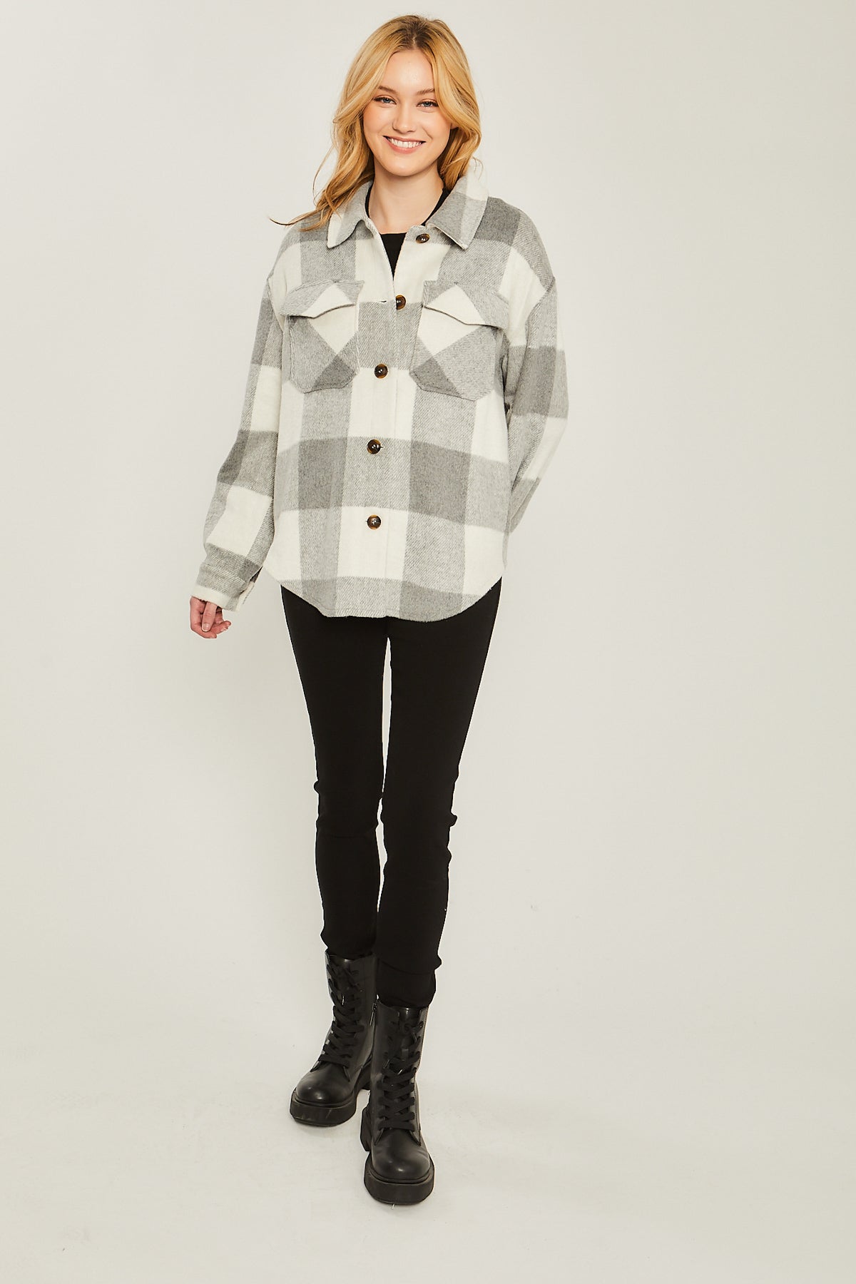 Buffalo Check Pocket Front Shacket