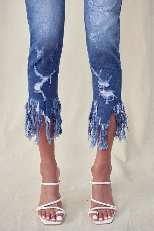 Nova Kancan High Rise Destroy Hem Denim