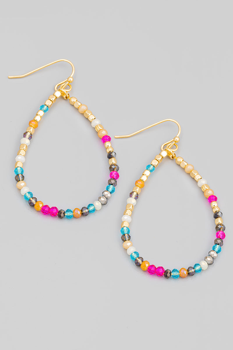 Beaded Teardrop Earrings