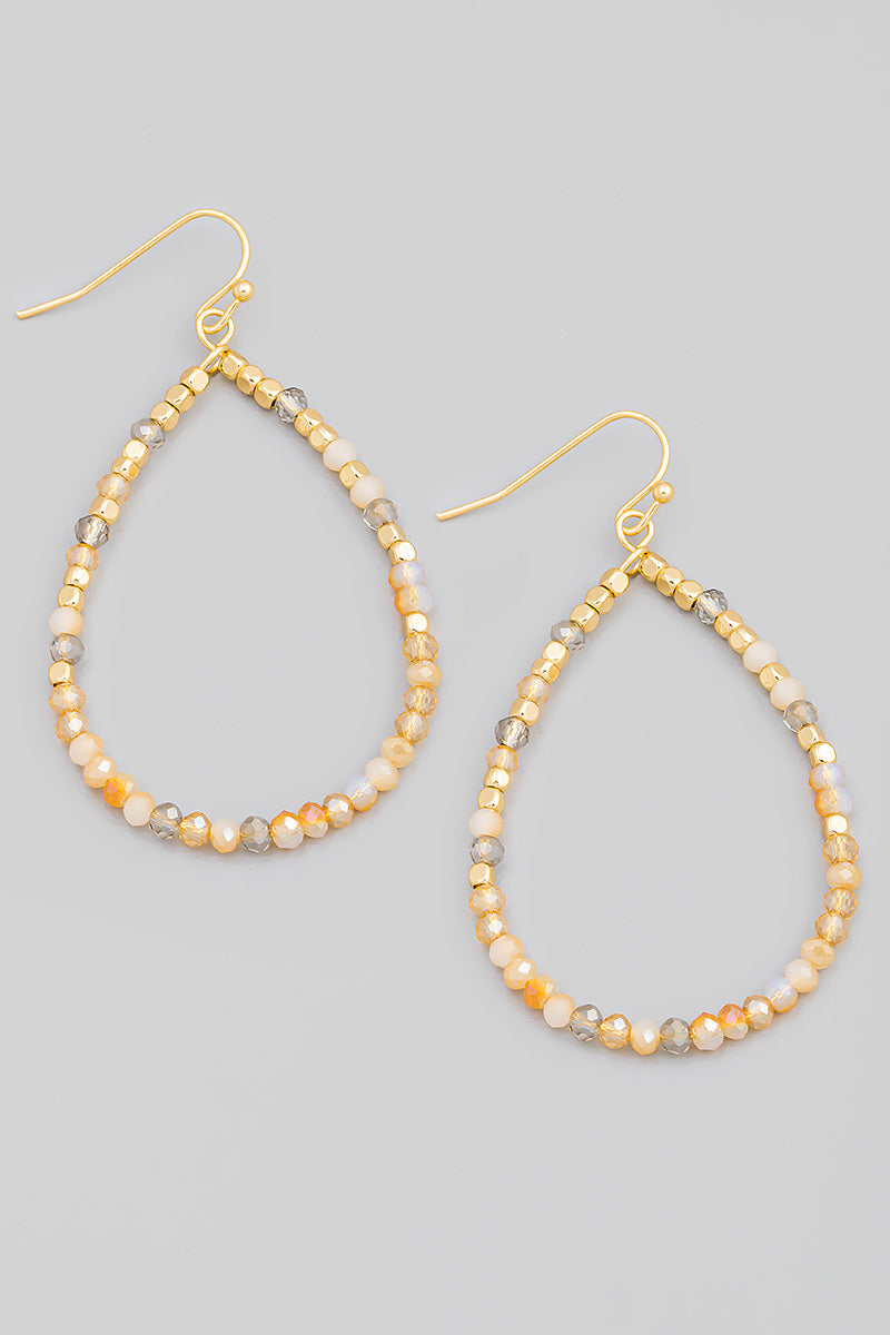 Beaded Teardrop Earrings