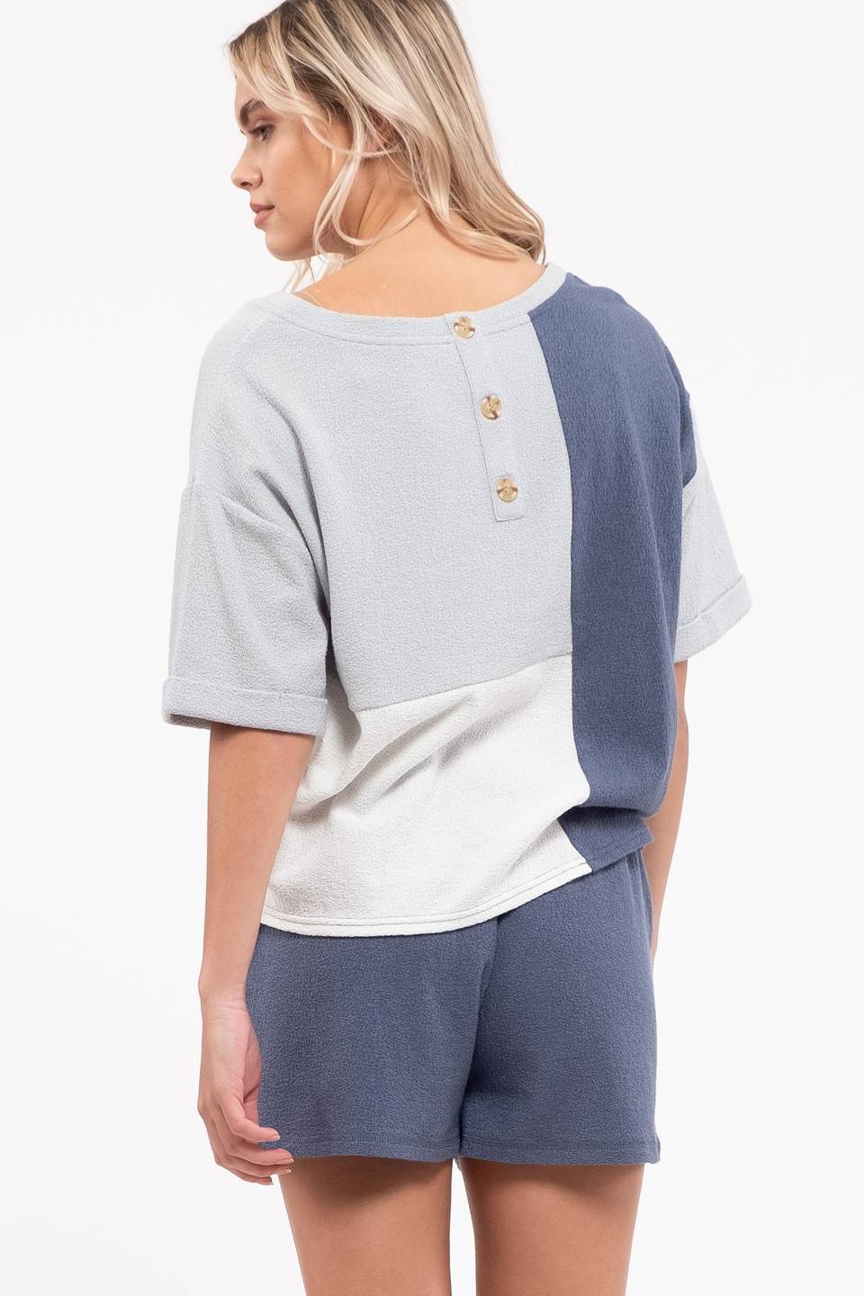 Colorblock Cozy Top