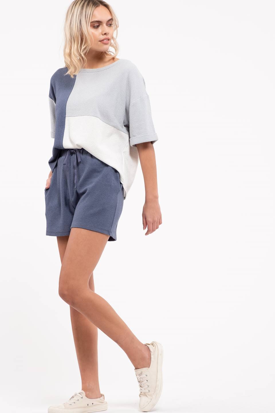 Colorblock Cozy Top