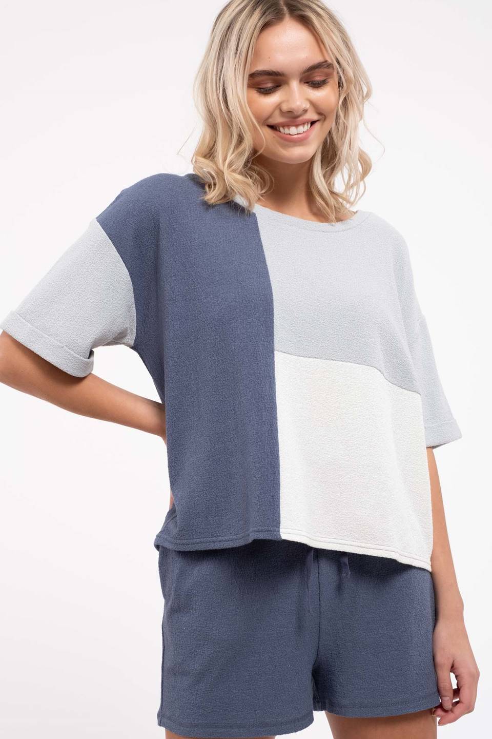 Colorblock Cozy Top