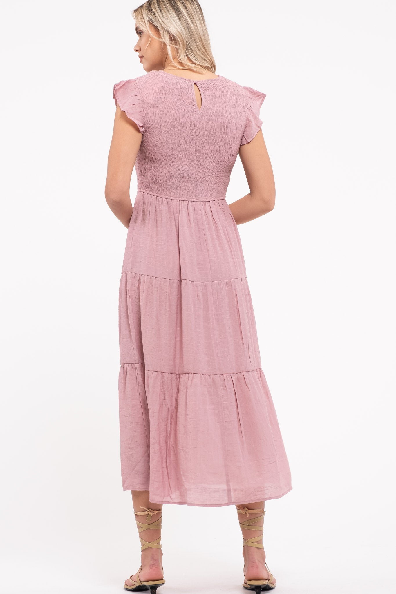 Smocked Midi Dress