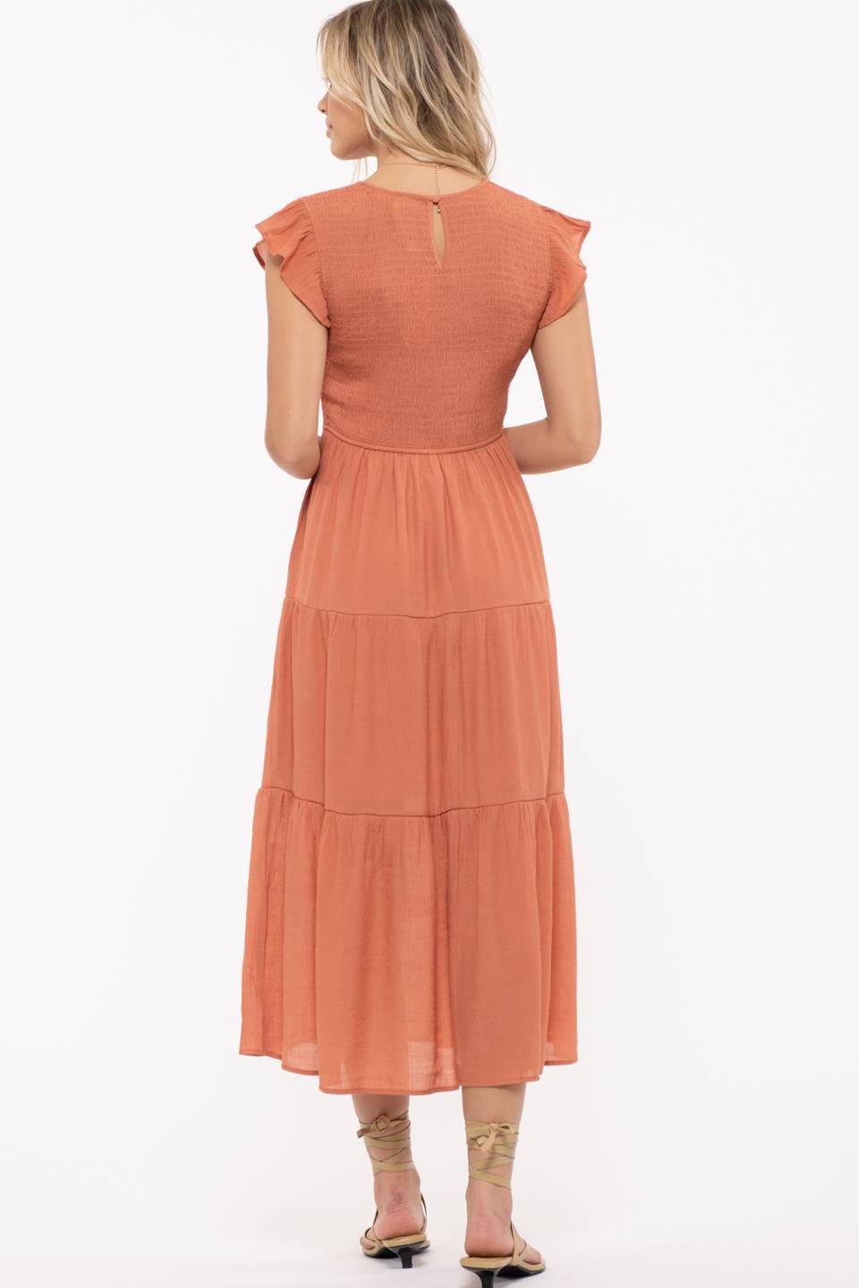 Smocked Midi Dress