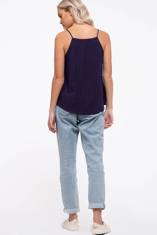 Crochet Top Swiss Dot Cami