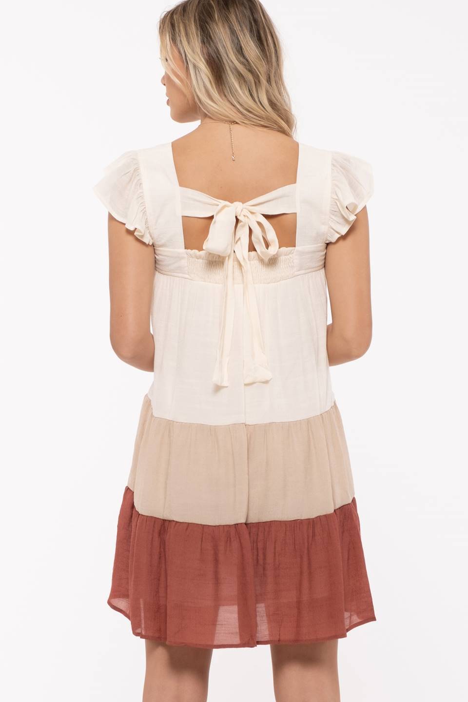 Tiered Colorblock Dress