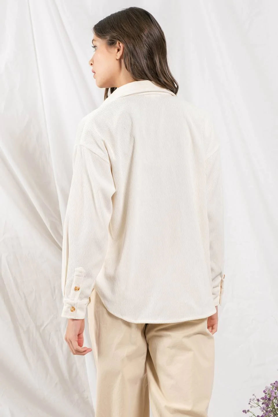 Corduroy Button Up Shacket