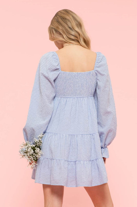 Gingham Babydoll Dress