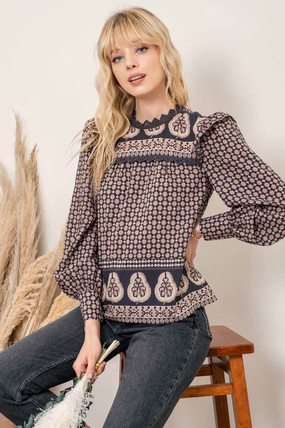 Geometric Blouse
