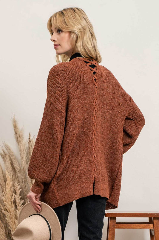 Crisscross Back Cardigan