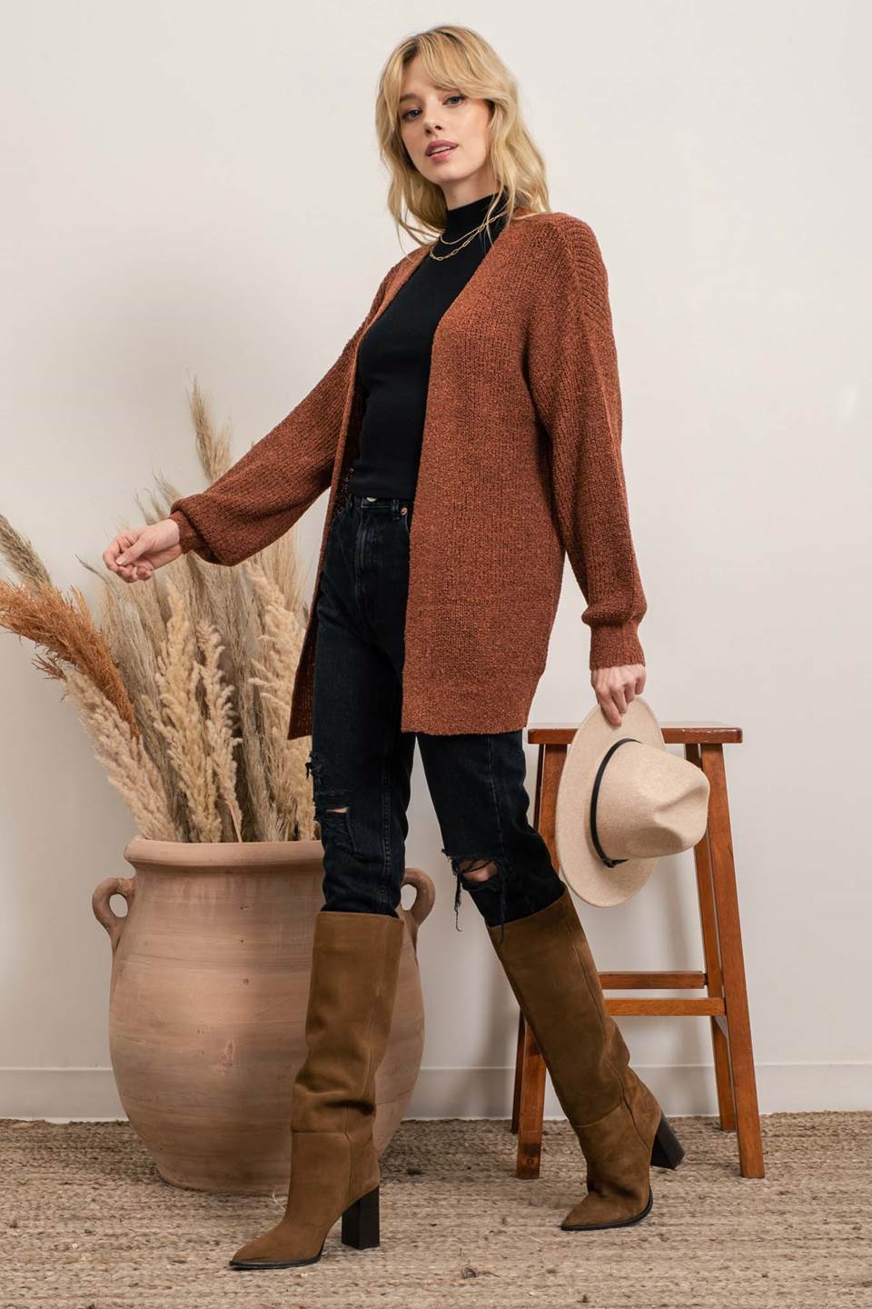 Crisscross Back Cardigan