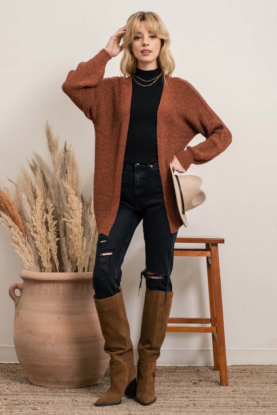 Crisscross Back Cardigan