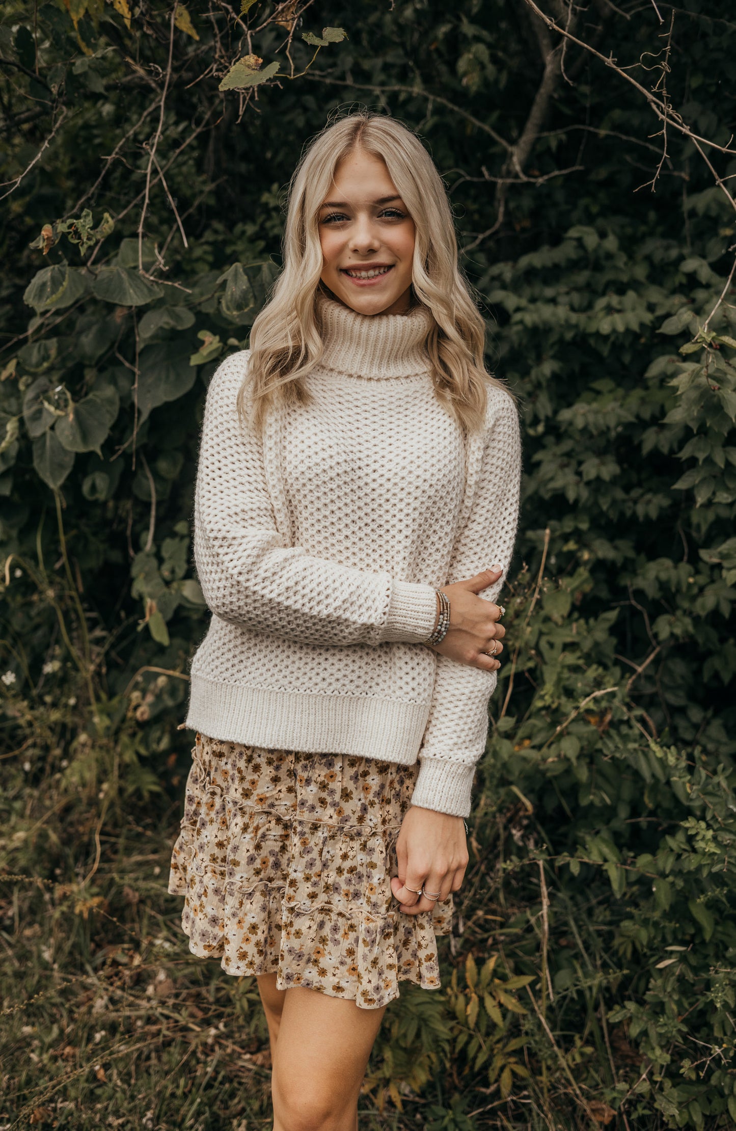 Chunky Waffle Turtleneck