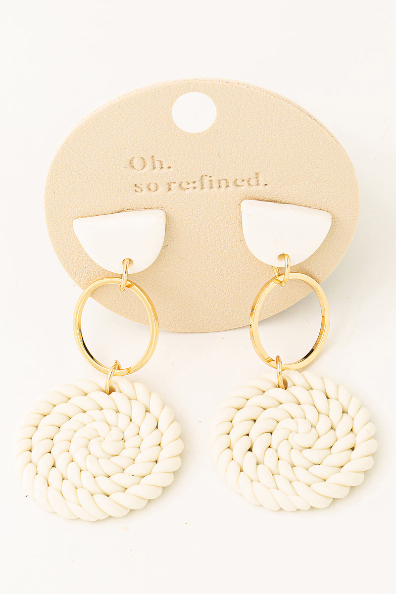 Clay Rope Detail Earrings