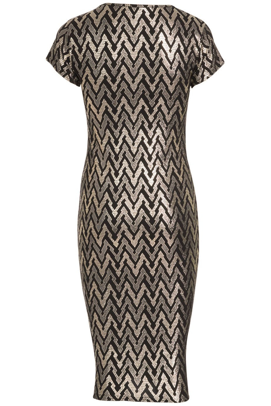 Metallic Midi Dress