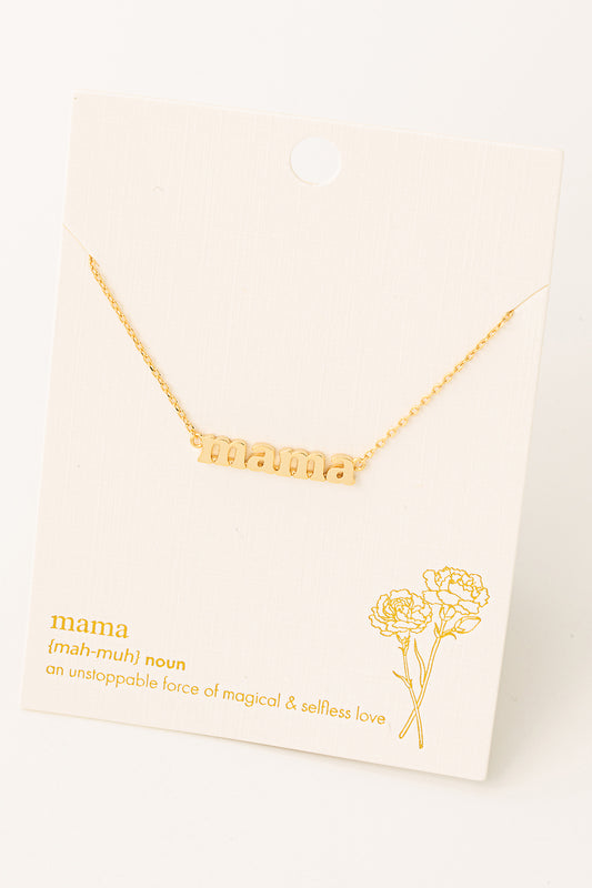 Mama Bar Necklace