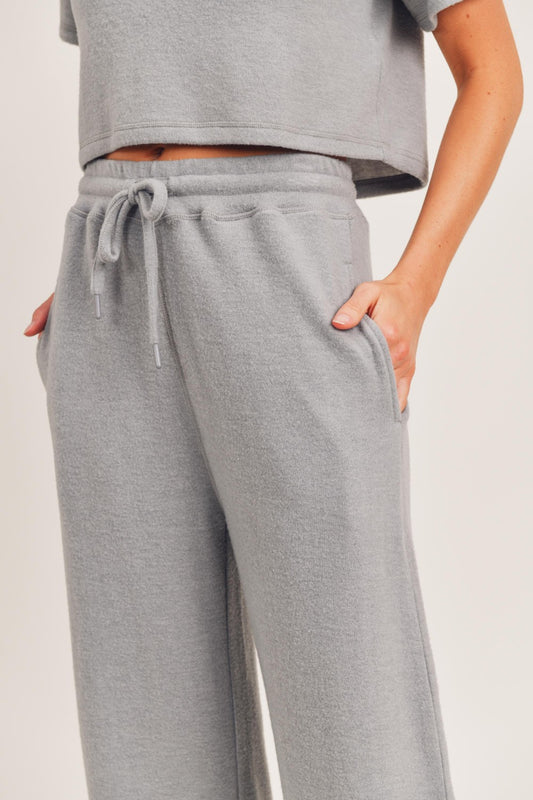 Fuzzy Drawstring Lounge Pant