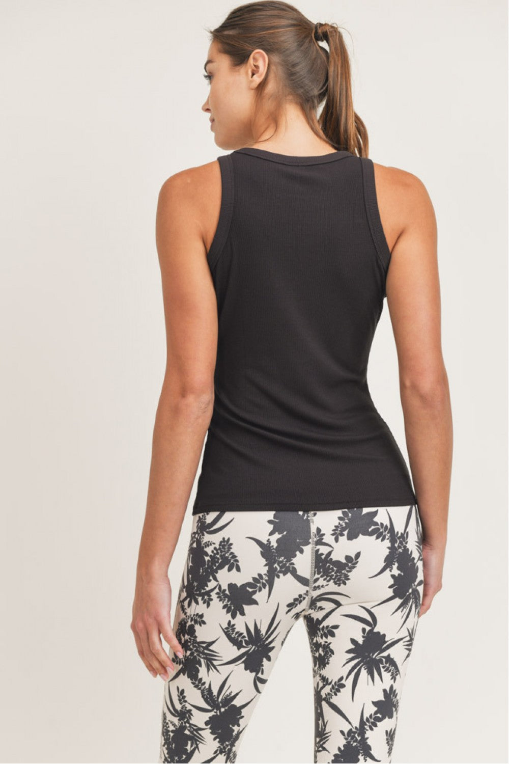Micro-Ribbed Athleisure Tank Top
