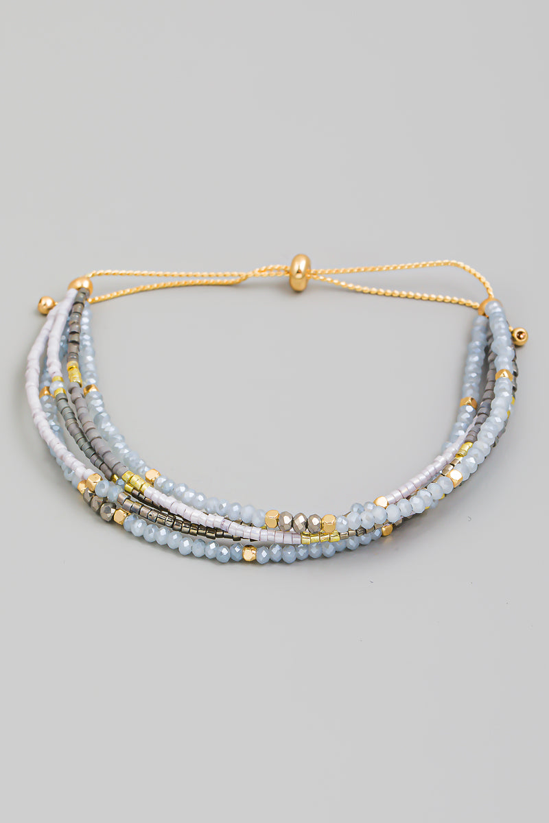 Dainty Multi Beaded Bracelet Set
