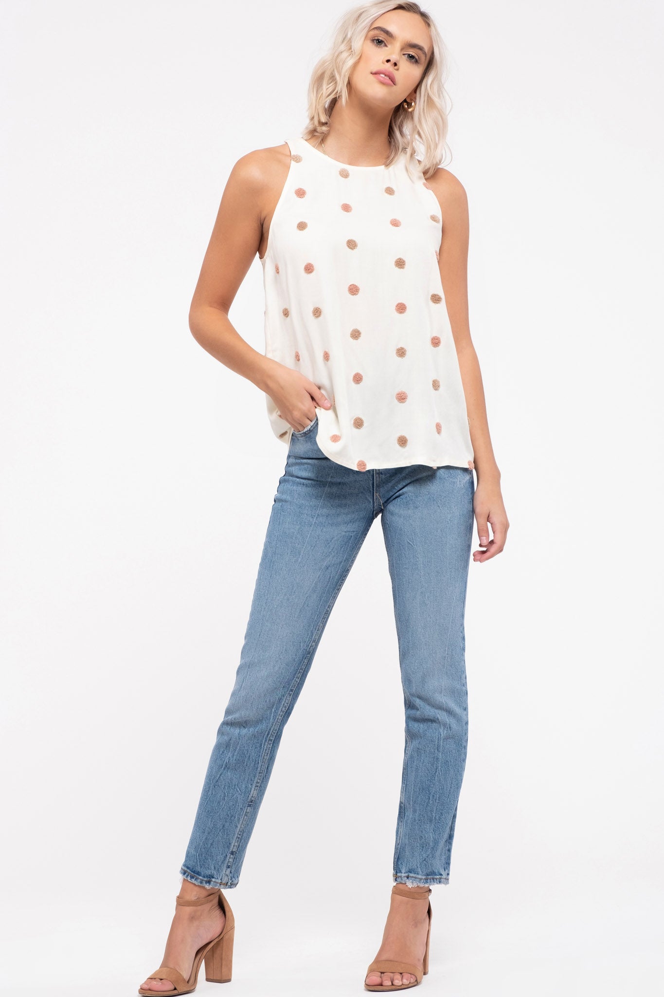 Multi Color Swiss Dot Tank