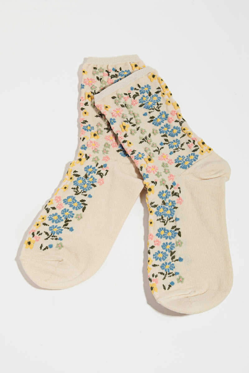 Flower Pattern Socks