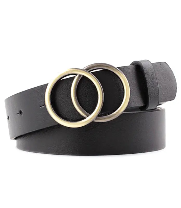 Matte Double Ring Belt