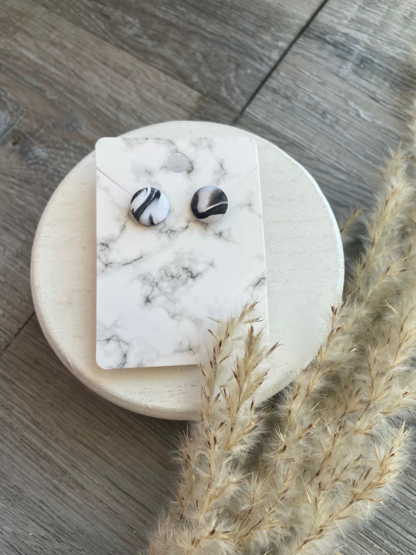 Handmade Clay Stud Earrings