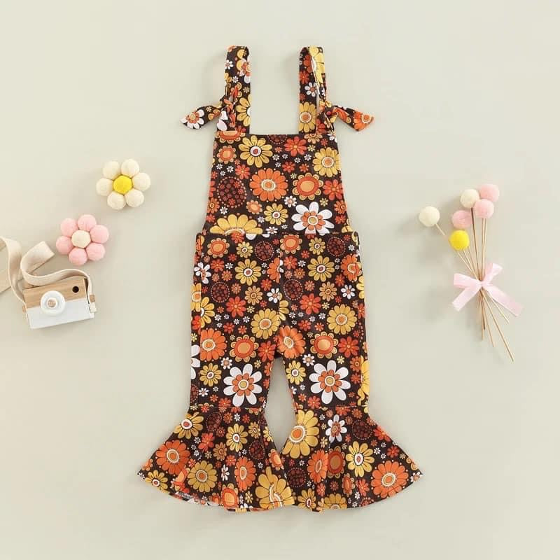 Kids Groovy Bell Bottom Romper