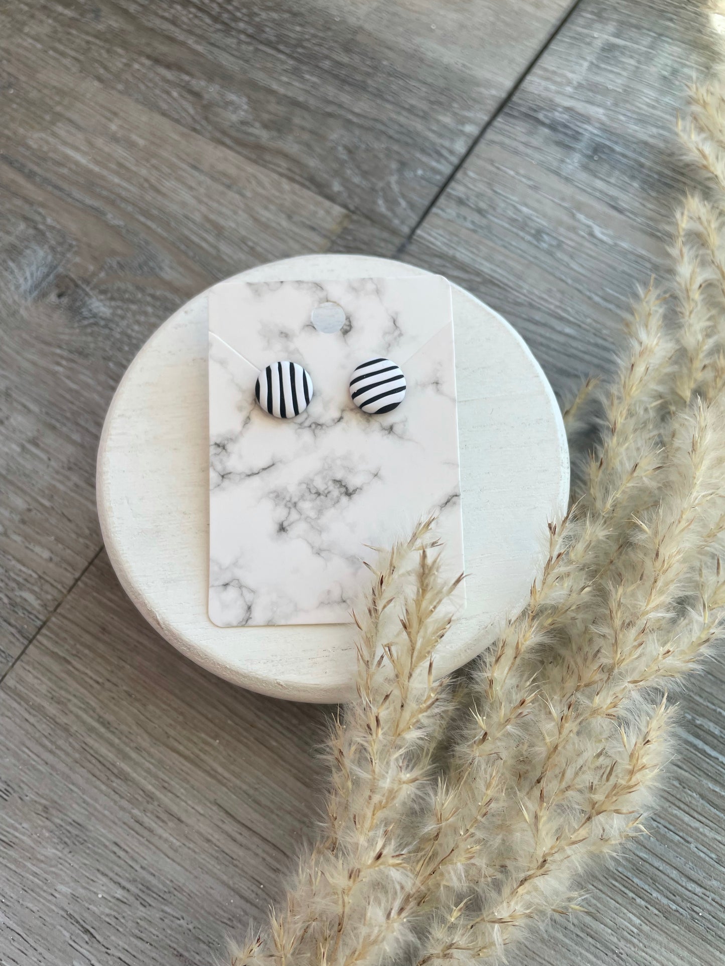 Handmade Clay Stud Earrings
