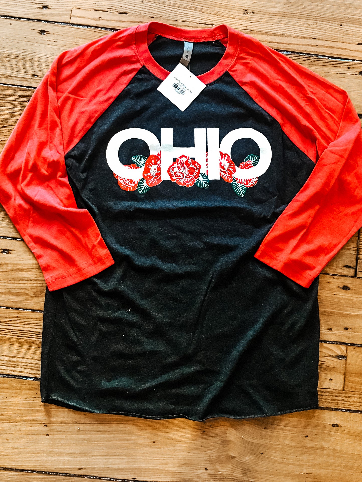 Ohio Floral Baseball Tee