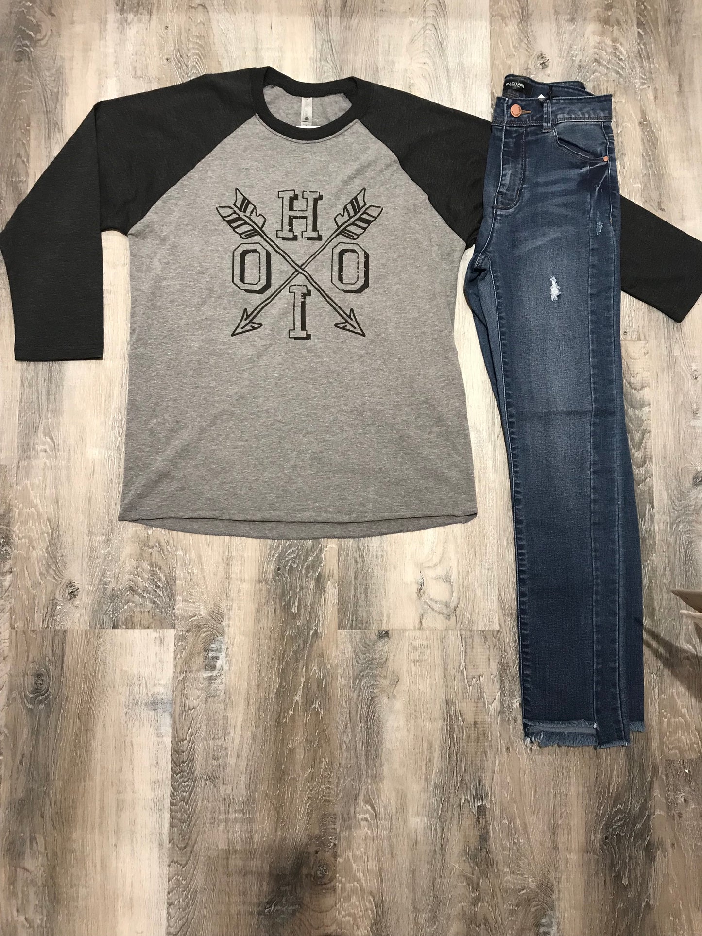 Ohio Arrow Baseball Tee