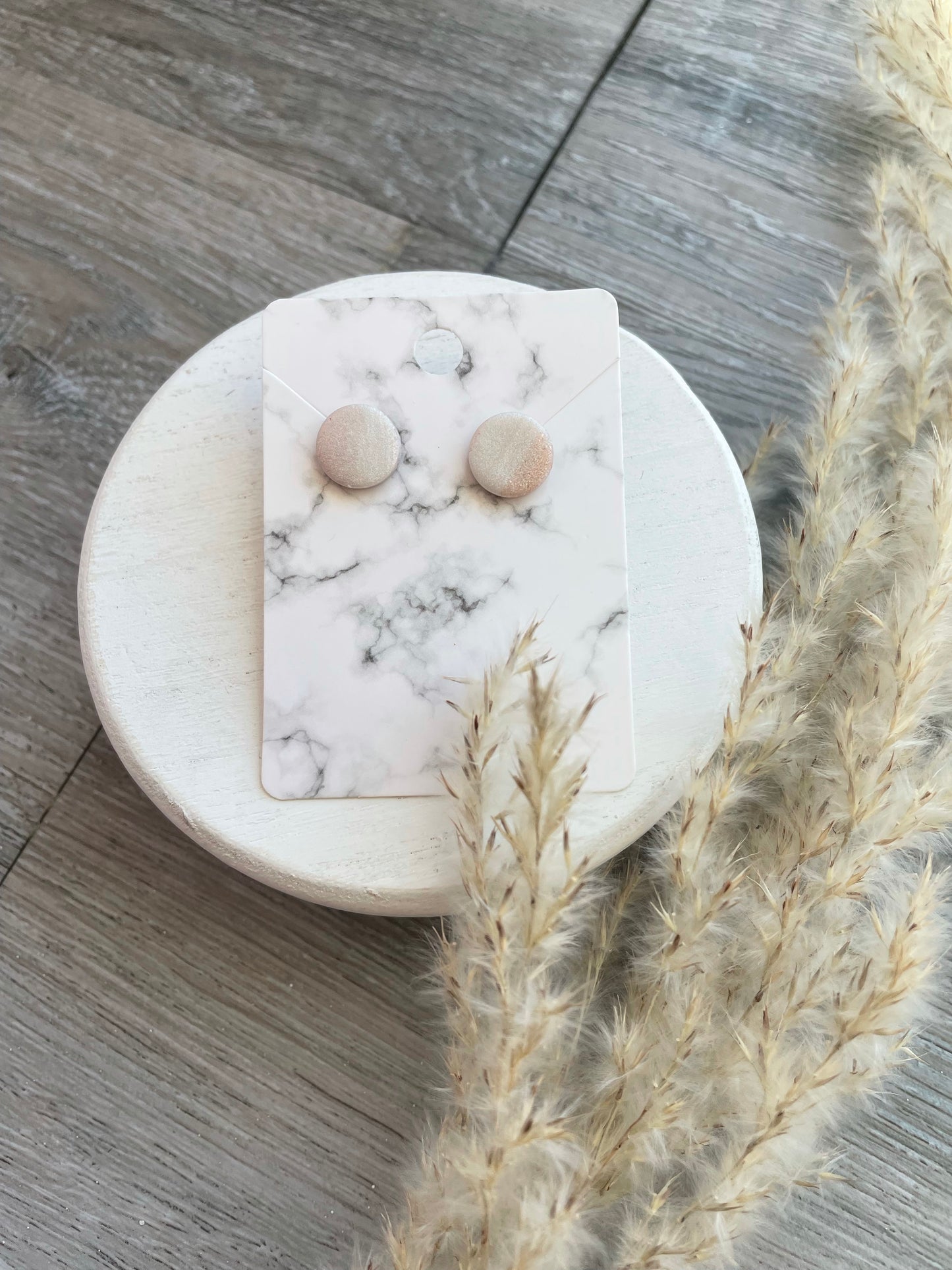 Handmade Clay Stud Earrings