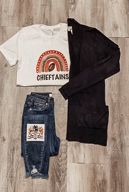 Chieftians Football Rainbow Graphic Tee
