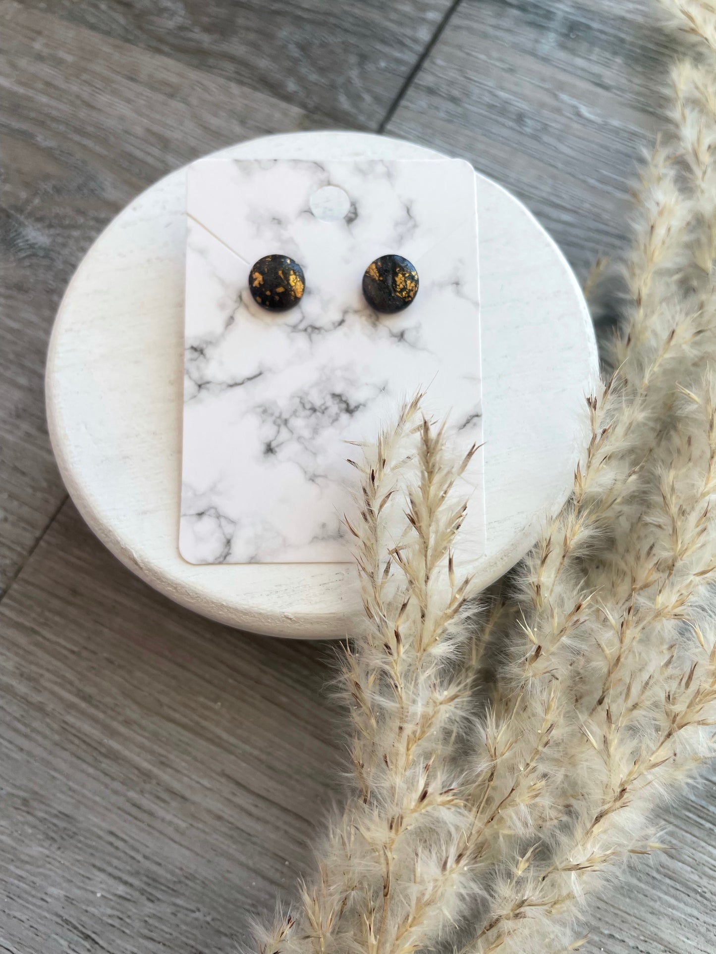 Handmade Clay Stud Earrings