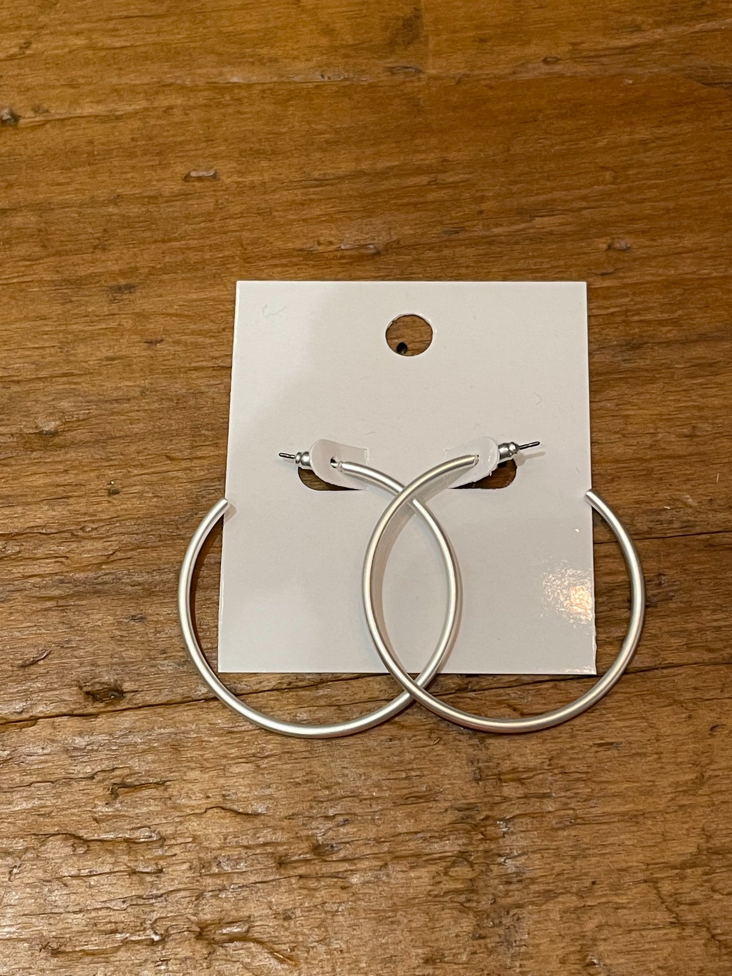 Simple Matte Metal Hoops