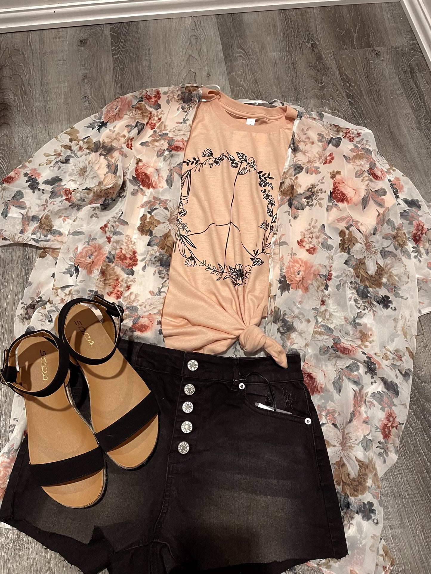 Floral Peace Graphic Tee