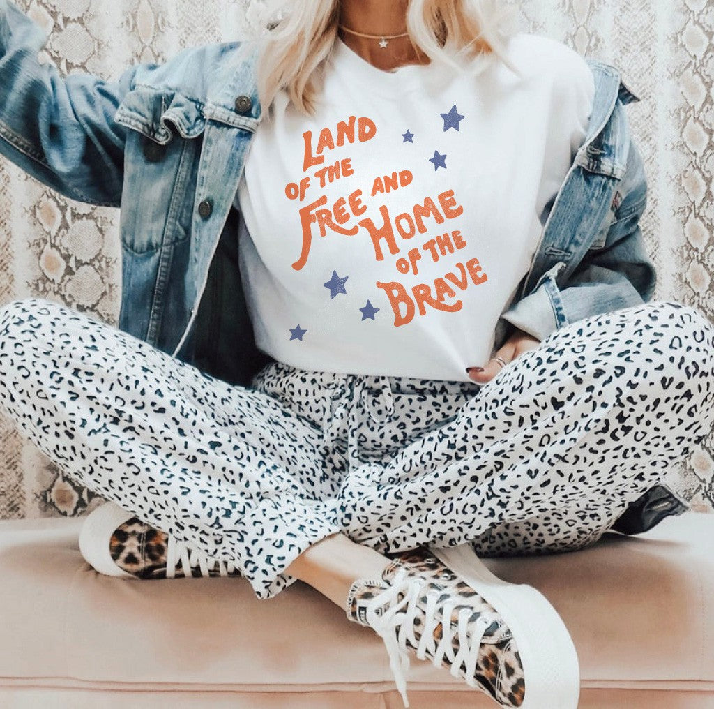 Land of the Free Home of the Brave Tee