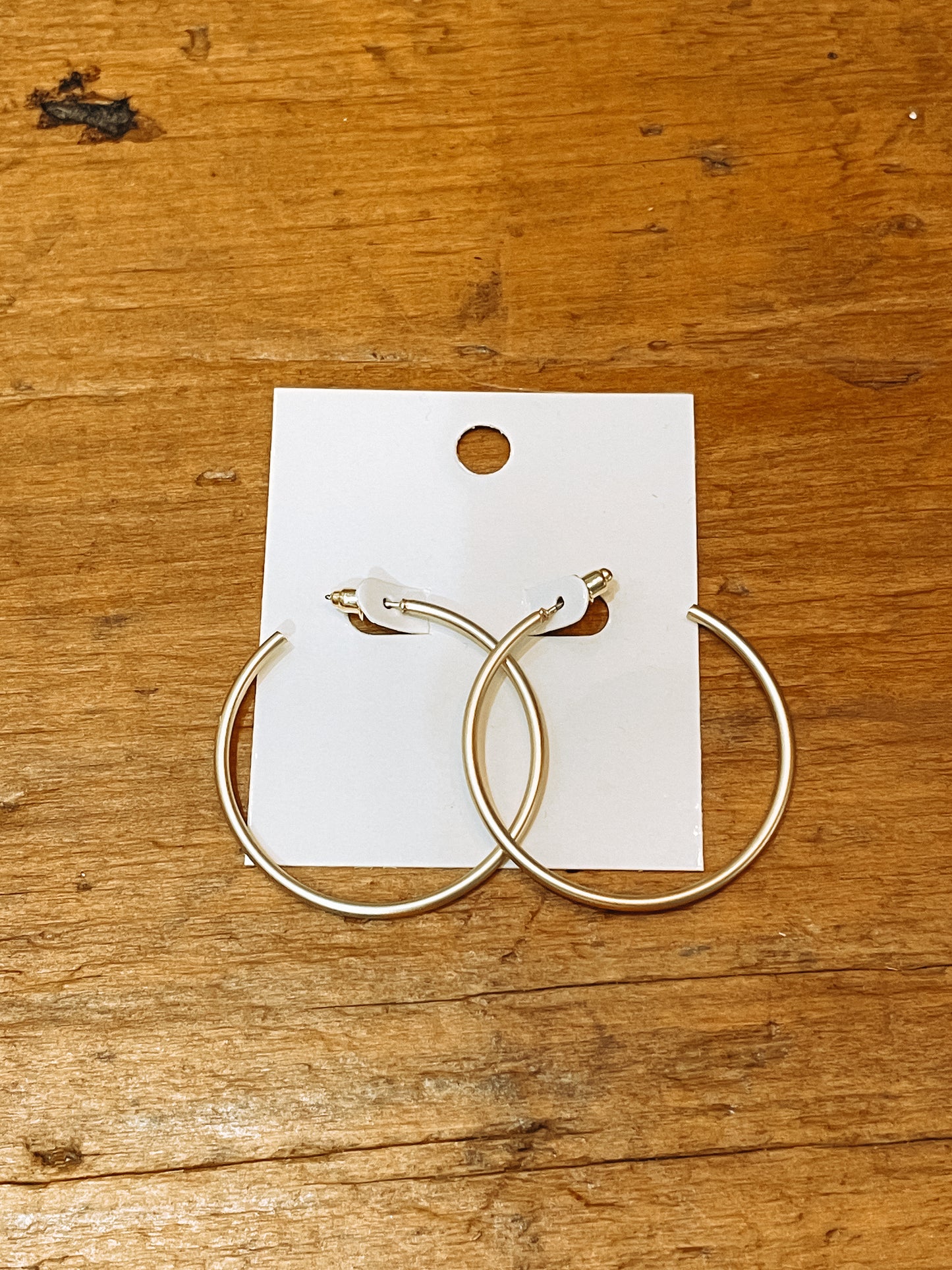 Simple Matte Metal Hoops