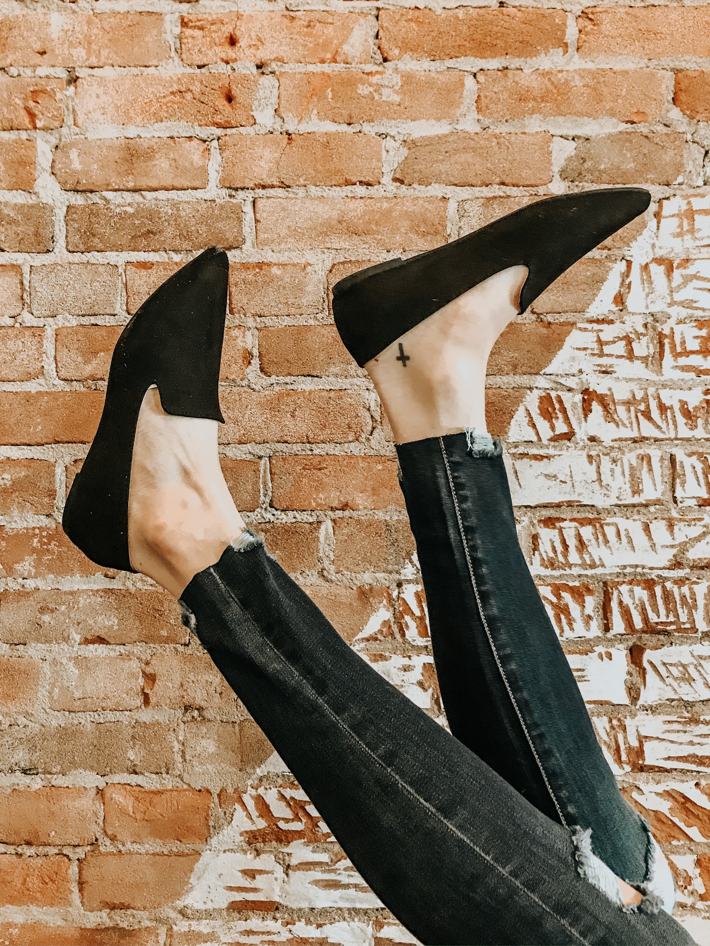 Zoom Black Loafer Flats