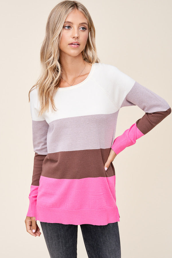 Super Soft Colorblock Sweater